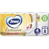 Zewa Exclusive Almond Milk, 8 рул., Туалетная бумага Зева Эксклюзив, Миндальное молочко, 4-х слойная