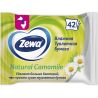 Zewa Мoist Natural Camomile, 42 аркуші, Вологий туалетний папір Зева, Ромашка