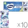 Zewa Deluxe, Упаковка 10 шт. х 10 шт., Хусточки паперові Зева, трьохшарові