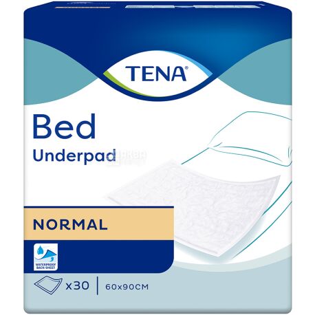 Tena, Bed Normal, 30 шт., Одноразові пелюшки, 60х90 см