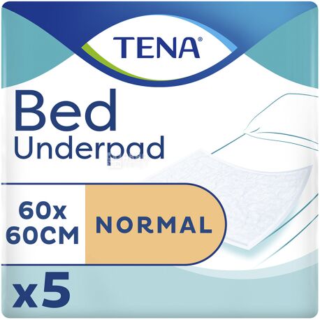 Tena Bed Normal, 5 pcs., Tena Bed Normal, Absorbent disposable diapers, size 60x60 cm