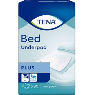 Tena, Plus, 30 шт., Одноразовые пеленки, 60х60 см