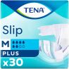 Tena, Slip Plus Medium, 30 шт., Підгузки поглинаючі для дорослих, 6 крапель, розмір М