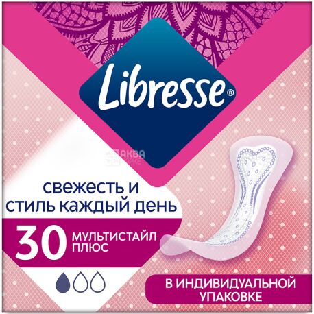 Libresse Daily Fresh Multistyle plus Gaskets daily, 30 pcs.