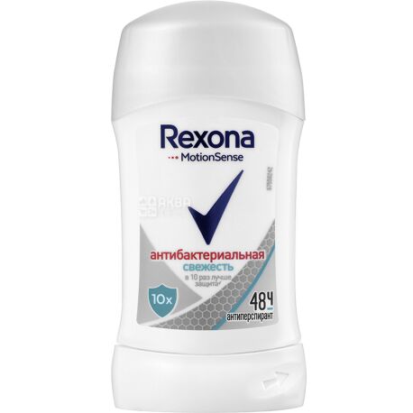  Rexona Motion Sense, 40 мл, Дезодорант-антиперспирант, Антибактериальная свежесть 