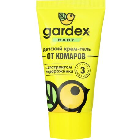 Gardex Baby, 40 мл, Дитячий крем-гель від комарів, з екстрактом подорожника, від 3-х років