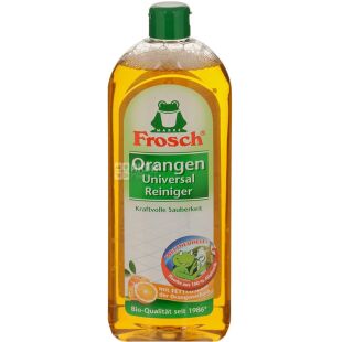 Frosch, 750 мл, Засіб для прибирання, Апельсин, універсальний