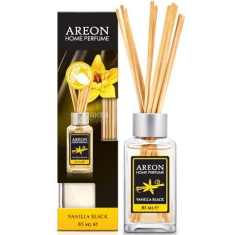 Areon Home Perfume Premium Vanilla Black, 85 мл, Аромадифузор, Чорна ваніль