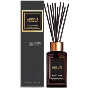 Areon, Home Perfume, Vanilla Black, 85 мл, Освіжувач повітря, аромадифузор, Чорна ваніль