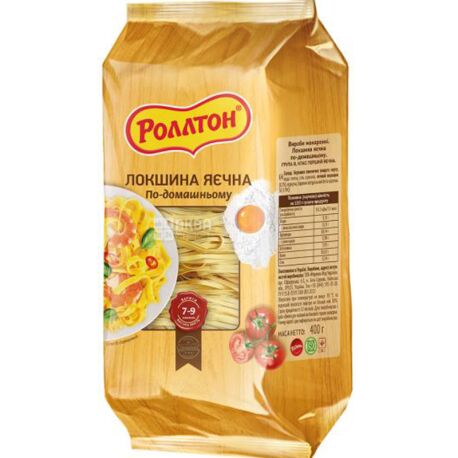 Rollton, 400 g, Egg noodles at home, m / s