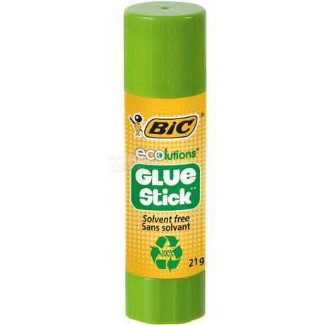 Bic Ecolutions glue stick apple flavor, 21 g