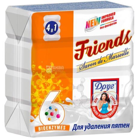 Friend pack 4 pcs. on 135 g, laundry soap, For washing and removing stains