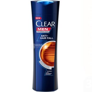 Clear Men, 400 мл, Шампунь против выпадения волос и перхоти, для мужчин
