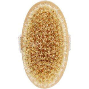 Titania, Щетка для сухого массажа тела, из дерева и натуральной щетины из агавы, со съемной ручкой, 330 мм