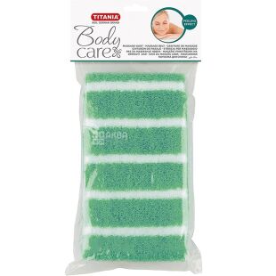 Titania, Мочалка, банная, массажная, в виде ремня с ручками, 90 см, в ассортименте