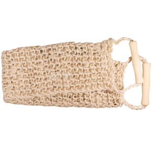 Titania, Мочалка банная массажная, в виде ремня с ручками, из натуральных волокон агавы