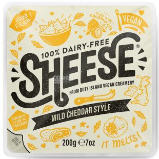 Bute Island, 200 г, Сыр Чеддер веганский, слайсами
