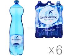 San Benedetto, 1.5 L, Pack of 6 pcs, San Benedetto, Mineral carbonated water,  PET - buy Carbonated / highly carbonated in Kyiv, water delivery AquaMarket