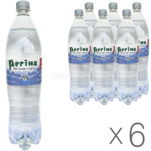 Регина, 1,5 л, Упаковка 6 шт., Вода негазированная минеральная, ПЭТ