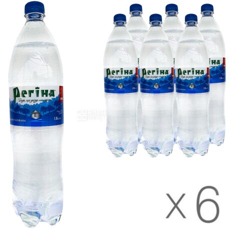 Regina, Packing 6 pcs. 1.5 l each, highly carbonated water, mineral, PET, PAT