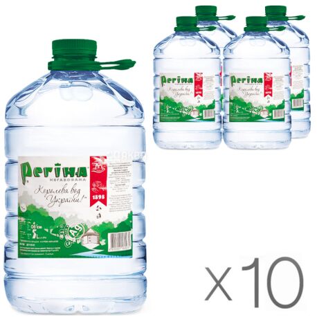 Regina, Packing 10 pcs. on 5 l, Water not aerated, Mineral, PET, PAT