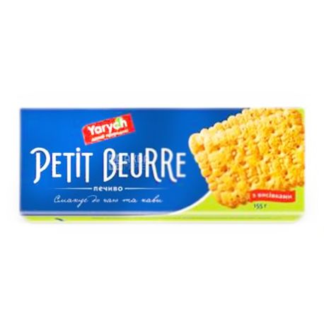 Yarych, 155 г, печенье, Petit Beurre, с отрубями