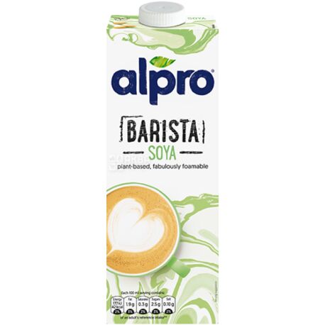 Alpro, Soya for Professionals, 1 л, Алпро, Профешнл, Соевое молоко, витаминизированное