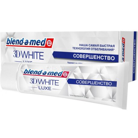 Blend-a-med 3D White, Luxe, 75 мл, Зубна паста відбілююча, Досконалість