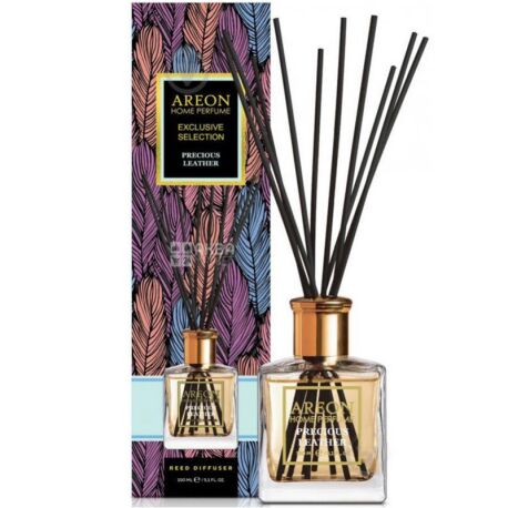 Areon Home Perfume Exclusive Selection Precious Leather, 150 мл, Аромадиффузор, Драгоценная кожа