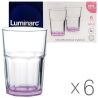 Luminarc, Tuff Purple, 6 шт. х 400 мл, Люминарк, Набор стаканов для напитков, стекло
