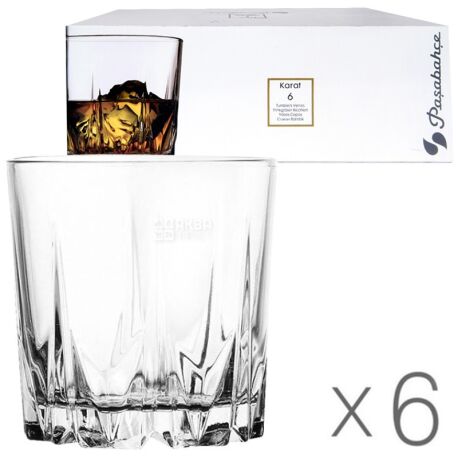 Pasabache, 6 шт., 302 мл, набор стаканов, Karat, стекло
