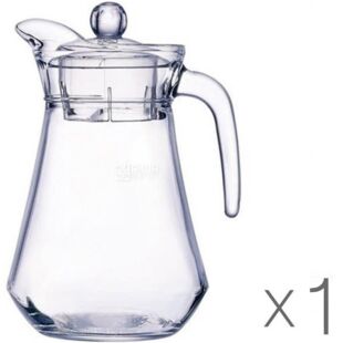  Luminarc, 1,3 л, Кувшин, с крышкой, для напитков, стекло, прозрачный