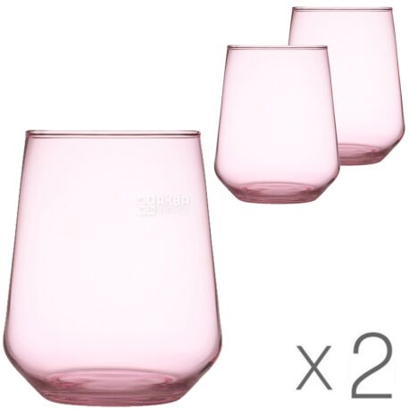Iittala, Essence, 2 pcs, Glass, glass, pale pink, 350 ml