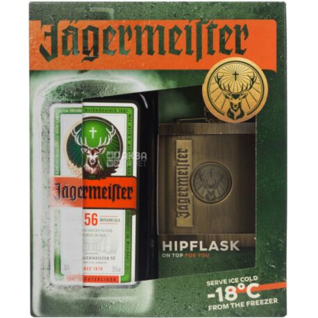 Jagermeister, Ликер Егермейстр в подарочной упаковке, 0,7 л, в ассортименте