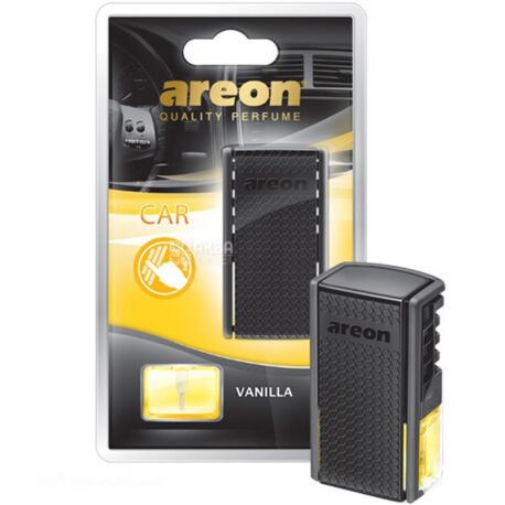 Areon, Car Blister Vanilla, 8 мл, Освежитель воздуха для автомобиля, на дефлектор, Ваниль