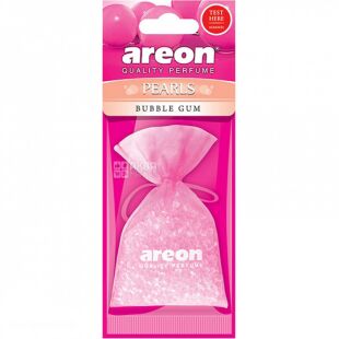 Areon Pearls, Bubble Gum, 31 г, Ароматизатор воздуха автомобильный, Баббл Гам