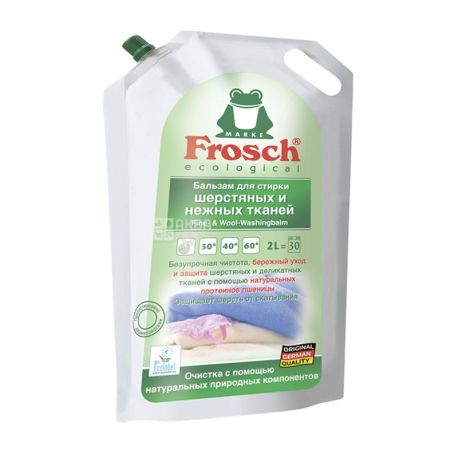 Frosch, 2 л, жидкий стиральный порошок, для шерстяных и нежных тканей