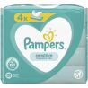 Pampers Sensitive, 4 х 52 шт., Памперс, Серветки вологі дитячі, без клапана