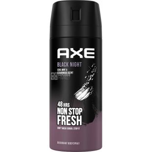 AXE, Black night, 150 мл, Дезодорант-антиперспірант, Спрей