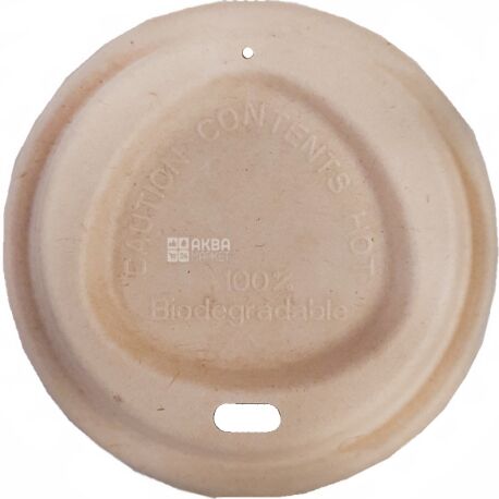 Alpha Pak, 50 pcs., Paper lid, brown, 90 mm, for glasses 430-500 ml
