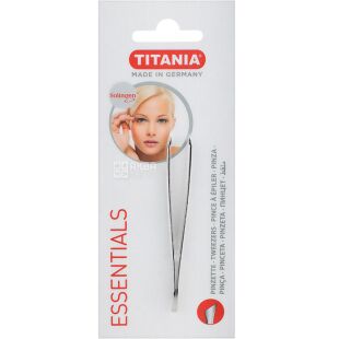 Titania, Пинцет узкий косметический, 80 мм