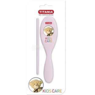 Titania, 2 шт., Набір гребінців для дітей, м'яка щітка і гребінець, в асортименті