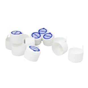 Пробка клейова 2-х компонентна для бутлів 18,9 л, 12 шт., біла