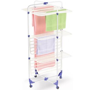 Casabriko New York 3, Сушарка для білизни, сталь-пластик, 25 м, розмір 65х65х135 см