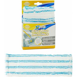 Apex, Запаска для антибактеріальної швабри, мікрофібра, 40 см