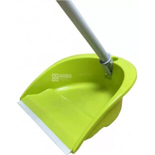 Casabriko Paletta Viola, Набор для уборки, совок поворотный с резиновой кромкой, длинной ручкой и веником