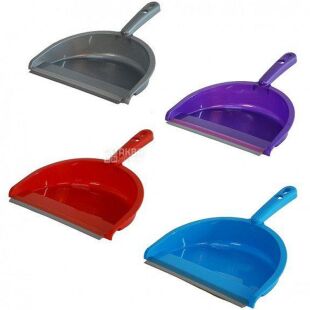 Zambak Plastik, Совок з гумкою, 30,5 х 23 х 17 см, в асортименті