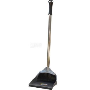 Apex, Совок и щетка, для уборки, с хромированной ручкой, 26,5 x 27 x 81 см, в ассортименте