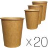Craft Стакан, 180 мл, 20 упаковок х 50 шт, одношаровий, паперовий, ST 72