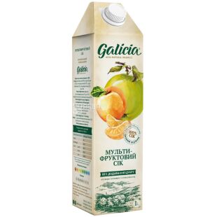 Galicia, 1 л, Сік натуральний Мультифруктовий Галіція, без цукру